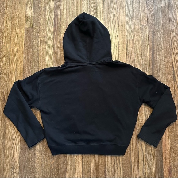 🌈5 for $25 Girls Black Gold Cropped “Extra” Pullover Hoodie Juniors Size 3/5 - Picture 4 of 6